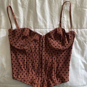 Urban Outfitters lace up corset bustier